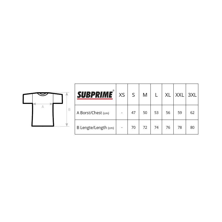 Subprime Block T shirt heren sale wit Subprime
